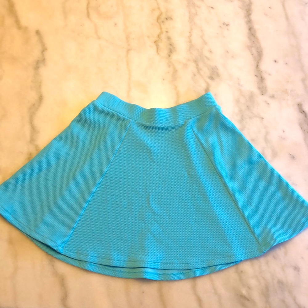 Blue skater skirt